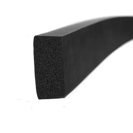 Perfil de Borracha Esponjosa Retangular 30x15mm para Vedação de Janelas de Alumínio - Imagem 2