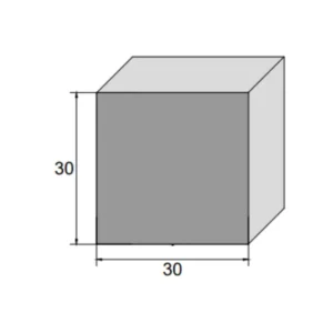 Perfil de Borracha Esponjosa Quadrado 30x30mm para Vedação Industrial