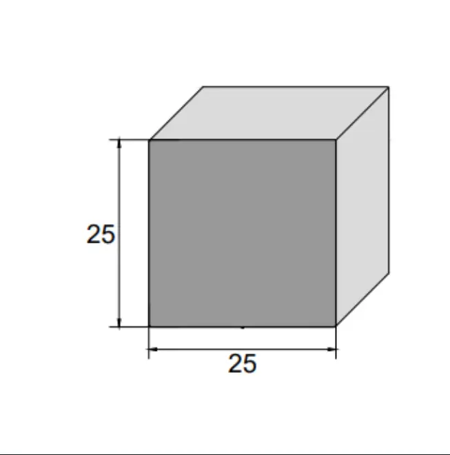 Perfil de Borracha Esponjosa Quadrado 25x25mm para Vedação de Portas de Veículos