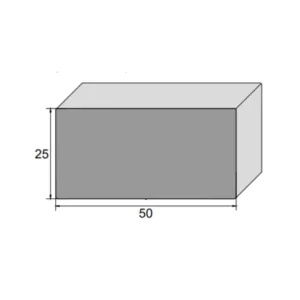 Perfil de Borracha Esponjosa Retangular 50x25mm para Vedação de Portas de Contêineres