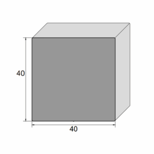 Perfil de Borracha Esponjosa Quadrado 40x40mm para Vedação de Câmaras Frias
