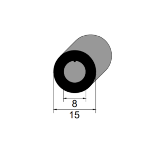 Mangueira de Borracha Maciça 15mm para Sistemas Hidráulicos
