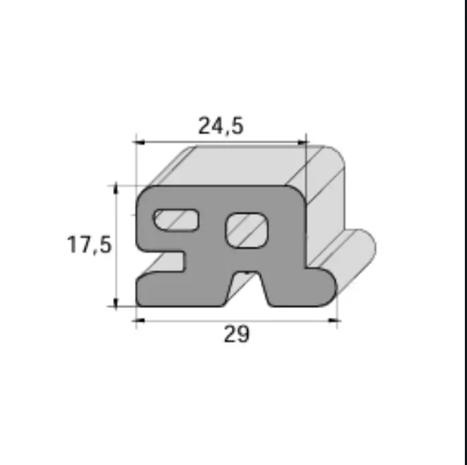 Perfil para Vedação de Portas de Furgão