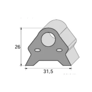 Perfil de Suporte para Montagem
