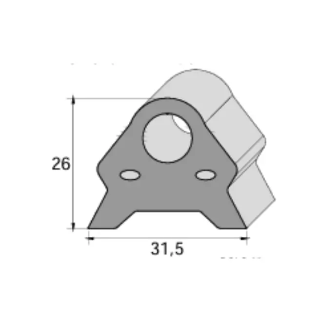 Perfil de Suporte para Montagem
