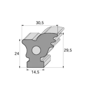 Perfil para Vedação de Bagageiros de Ônibus