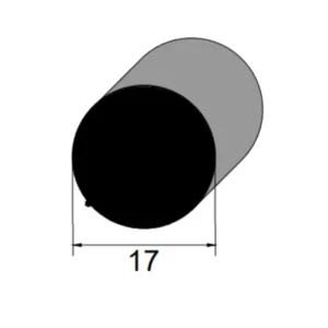Cordão de Borracha SBR 70 Sh A IBC 3281 para Vedação Industrial
