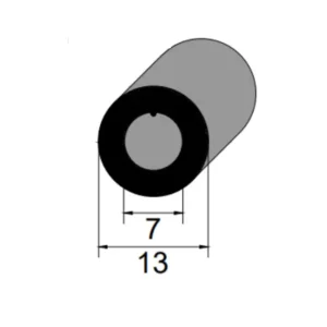 Mangueira de Borracha SBR 60 Sh A IBC 3095 para Uso Industrial