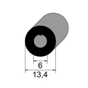 Mangueira de Borracha SBR 60 Sh A IBC 3511 para Uso Industrial