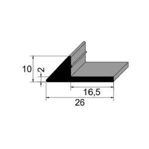 Perfil Especial de Borracha SBR 80 Sh A IBC 3590 para Pré-Moldados