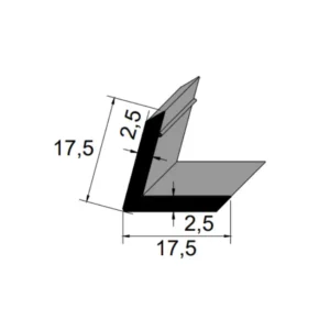 Perfil Especial de Borracha SBR 80 Sh A IBC 3209 para Cantoneira