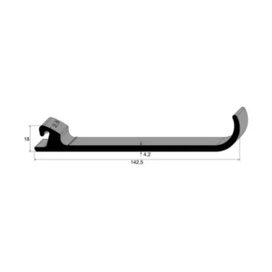 Perfil Especial de Borracha EPDM 70 Sh A IBC 3799 para Vedação Industrial