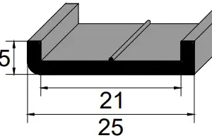 Cinta de borracha IBC 3245 SBR 70 Sh A