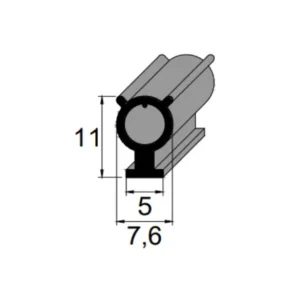 Esquadria IBC 5134 EPDM 70 Sh A