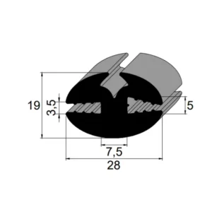Guarnição IBC 8059 SBR 60 Sh A Cunha 3101