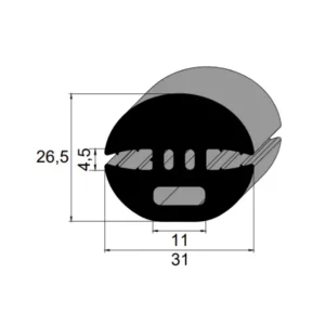 Guarnição IBC 8023 EPDM 65 Sh A