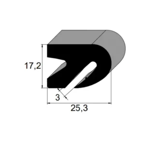 Guarnição IBC 8052 SBR 60 Sh A