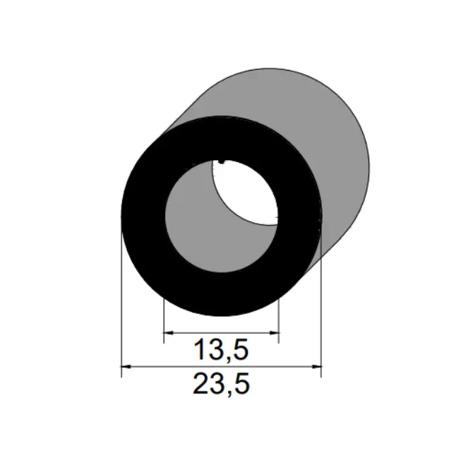 Mangueira de borracha IBC 3108 SBR 60 Sh A