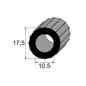Mangueira de borracha IBC 3105 EPDM 65 Sh A